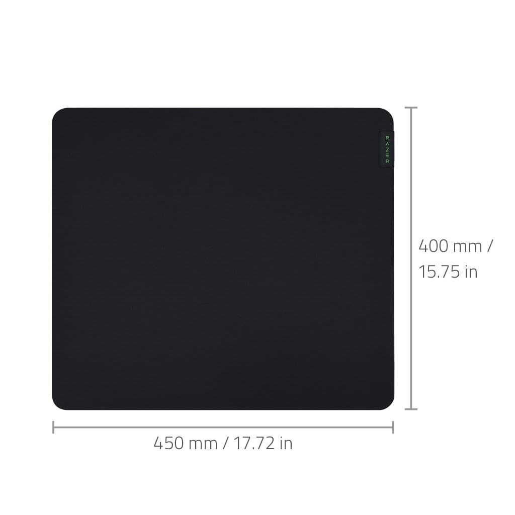 Razer Gigantus V2 Large - Weiches Gaming-Mauspad für schnelle Spielstile und optimale Kontrolle (450 x 400 x 3mm, Texturierter Stoff aus Mikrogewebe, Rutschfestes Gummi) Schwarz