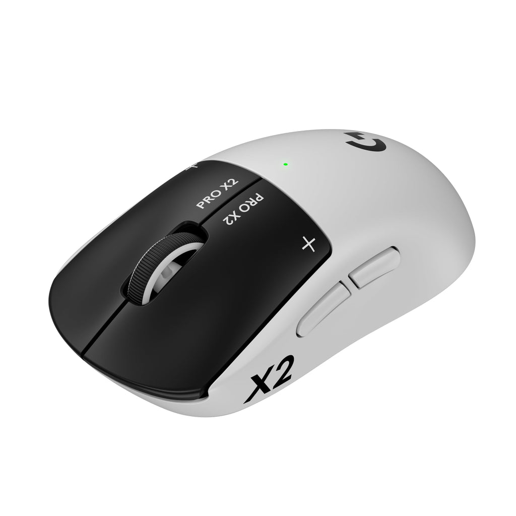 Logitech G PRO X2 SUPERSTRIKE Lightspeed kabellose Gaming-Maus, super schnell, äußerst leicht (61 g), anpassbare klick-Haptik, USB-C-Aufladung, für PC/Mac/Laptop - Weiß