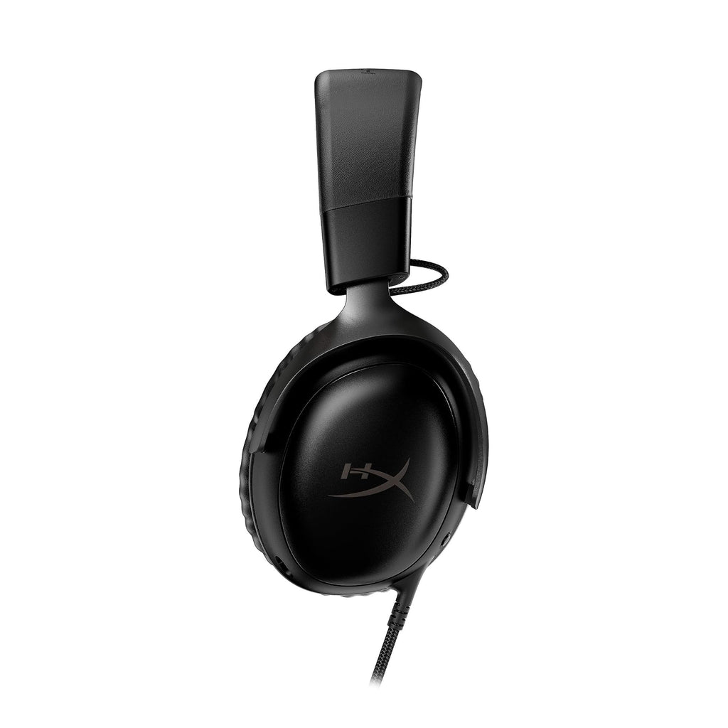 HyperX Cloud III – Kabelgebundenes Gaming-Headset, PC, PS5, Xbox Series X|S, abgewinkelte 53mm-Treiber, DTS, Memory-Schaum, Stabiler Rahmen, ultraklares 10mm-Mikrofon, USB-C, USB-A, 3,5mm, Schwarz