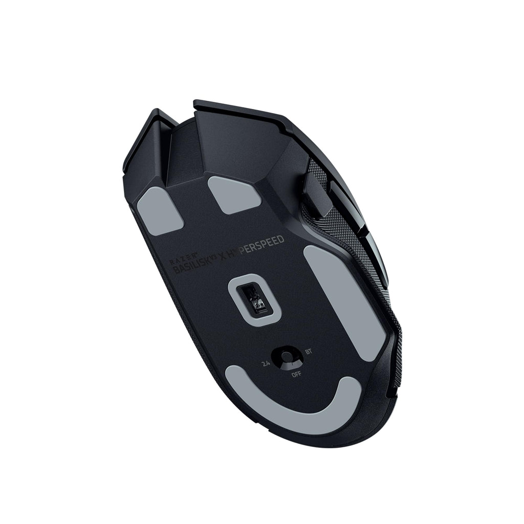 Razer Basilisk V3 X HyperSpeed - Kabellose Gaming-Maus (Ikonische Ergonomische Form mit 9 Anpassbaren Bedienelementen, HyperSpeed Wireless, 5G Advanced 18K Optical Sensor, Chroma RGB) Schwarz