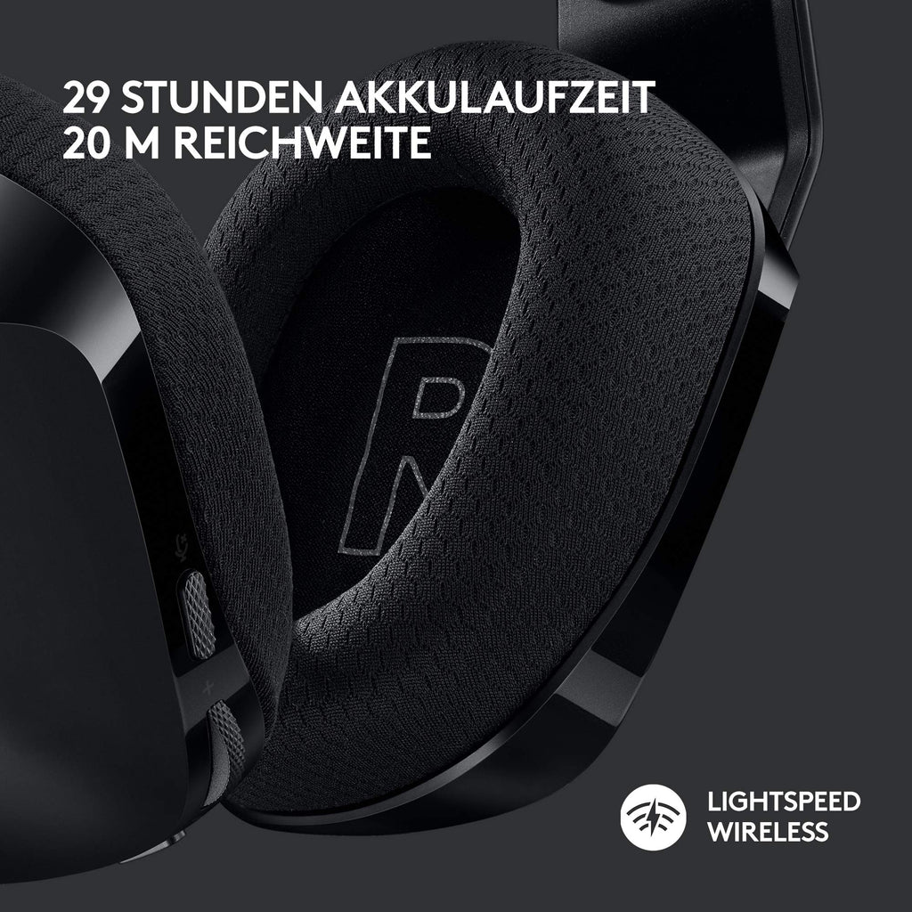 Logitech G G733 Lightspeed Headsets, Schwarz